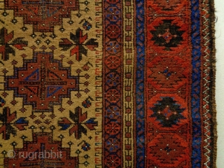 Turkish Knot Baluch
Size: 96x165cm
Natural colors, camel hair, made in period 1910                      