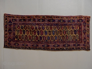 Afshar Cuval
Size: 137x54cm
Natural colors, made in period 1910/20, there are some moth bites (see picture 12).                 