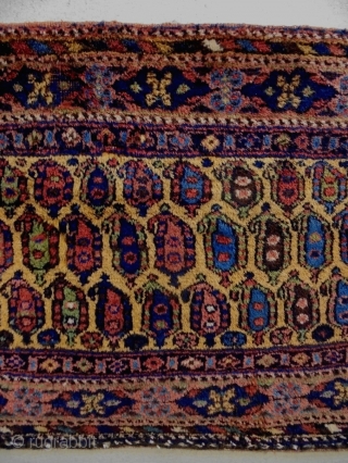 Afshar Cuval
Size: 137x54cm
Natural colors, made in period 1910/20, there are some moth bites (see picture 12).                 