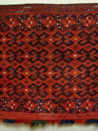 Very Fine Universal Design Uzbekh Soumakh Torba
Size: 109x52cm 
made in circa 1910/20                     