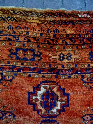 Kizilayak Cuval
Size: 150x90cm
Natural colors (except one color is faded), made in period 1910                    