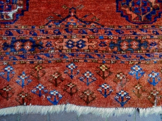 Kizilayak Cuval
Size: 150x90cm
Natural colors (except one color is faded), made in period 1910                    