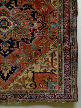 Heriz 
Size: 112x128cm
Natural colors, made in circa 1910/20                         
