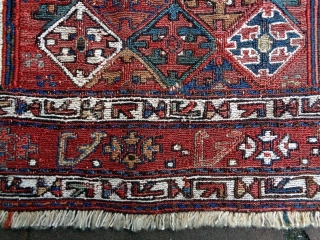 1880 Shasafan Soumakh Fragment
Size: 40x45cm (1.3x1.5ft)
Natural colors                          