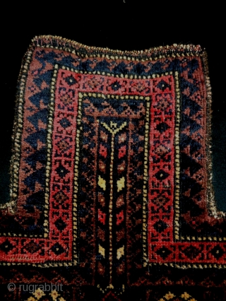 Fine Baluch Salt bagface
Size: 50x55cm (1.7x1.8ft)
Natural colors, made in circa 1910                      