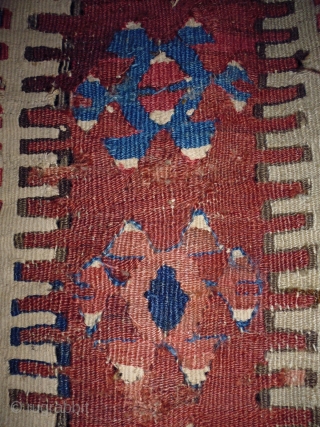 1850 Konya Karapinar/Opruk Kilim
Size: 100x300cm (3.3x10.0ft)
Natural colors                          