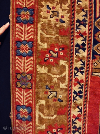 Ushak?tuduc rug
Size: 135x190cm (4.5x6.3ft)
 made in circa 1920, it is used to be hanged up
                  