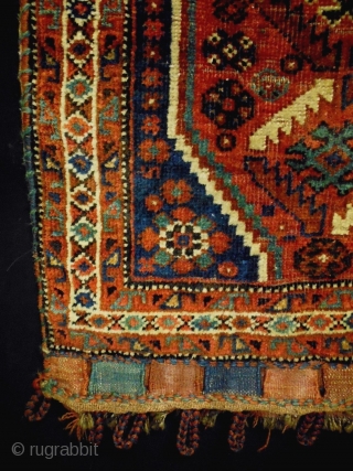 Kashkuli/Qasqhay Bag Complete
Size: 64x68cm (2.1x2.3ft)
Natural colors, made in circa 1910
                       