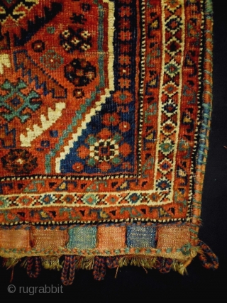 Kashkuli/Qasqhay Bag Complete
Size: 64x68cm (2.1x2.3ft)
Natural colors, made in circa 1910
                       