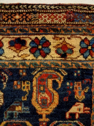 Fine Afshar
Size: 74x53cm
Natural colors, made in circa 1910/20                         