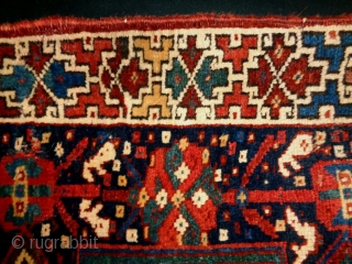 Kamseh Bagface
Size: 73x71cm (2.4x2.4ft)
Natural colors, made in circa 1910, there are old repairs and stitches                  