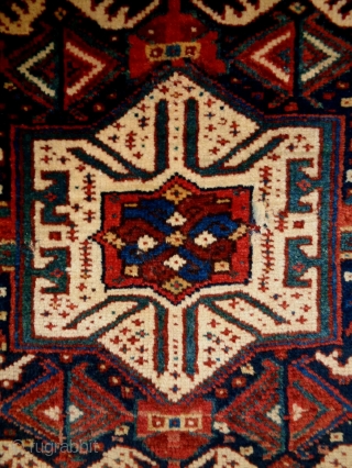 Kamseh Bagface
Size: 73x71cm (2.4x2.4ft)
Natural colors, made in circa 1910, there are old repairs and stitches                  