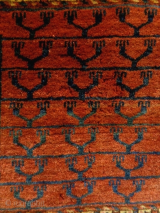 Turkmen Ensi
Size: 127x139cm
Natural colors, made in circa 1910, there are moth bites at small areas (see picture 10 and 11)             