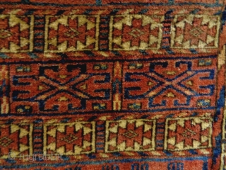 Turkmen Ensi
Size: 127x139cm
Natural colors, made in circa 1910, there are moth bites at small areas (see picture 10 and 11)             