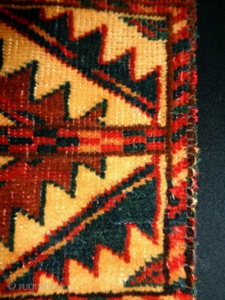Turkmen Fragment
Size: 39x24cm (1.3x0.8ft)
Natural colors (except one of the red color is probably not natural, see picture 7), it is made in circa 1910         