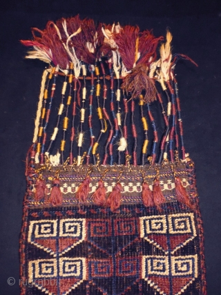 Tribal Nomad Belouch
Size: 29x59cm (1.0x2.0ft), the fringe is 31cm
Natural colors, made in circa 1910/20                   