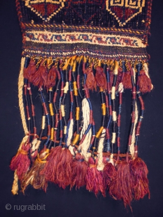 Tribal Nomad Belouch
Size: 29x59cm (1.0x2.0ft), the fringe is 31cm
Natural colors, made in circa 1910/20                   