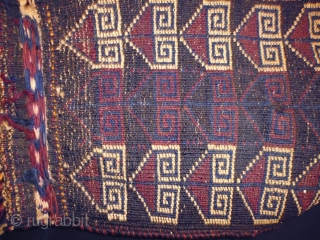 Tribal Nomad Belouch
Size: 29x59cm (1.0x2.0ft), the fringe is 31cm
Natural colors, made in circa 1910/20                   