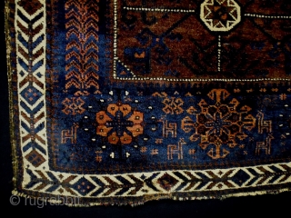 Baluch Bagface
Size: 75x70cm (2.5x2.3ft)
Natural colors, made in circa 1910, thereis one old repair (see pic. 12).                 