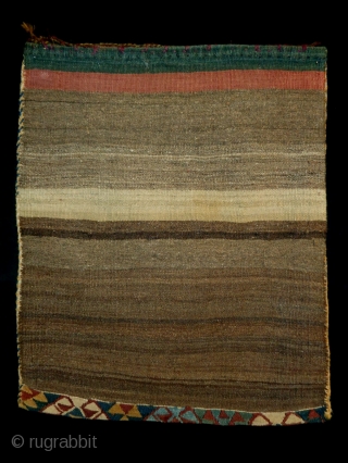 Kelim Torba
Size: 55x66cm (1.8x2.2ft)
Natural colors, made in circa 1910, there is a stain                    