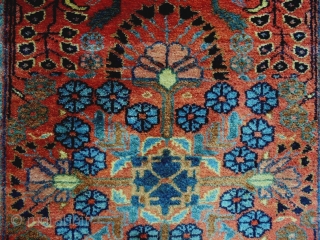 Full Pile Glossy Saroukh
Size: 80x159cm
Natural colors, made in period 1910/20                       