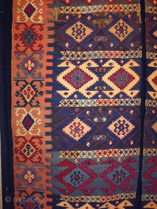 19th Century Twin Malatya Kilim
Size: 79x317cm (2.6x10.6ft)
Natural colors, they are used to be hanged up                  