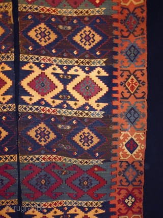 19th Century Twin Malatya Kilim
Size: 79x317cm (2.6x10.6ft)
Natural colors, they are used to be hanged up                  