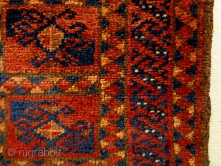 Interesting Kyrgyz Dowry
Size: 68x61cm
Natural colors (except the orange color is faded), circa 80 years old                  