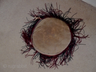 Turkmen Round Bag
Circa 80 years old, the diameter is 43cm
                       