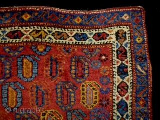 Afshar Boteh
Size: 79x58cm (2.6x1.9ft)
Natural colors, full pile, made in circa 1910                      