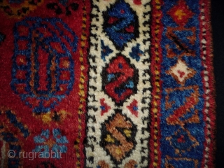 Afshar Boteh
Size: 79x58cm (2.6x1.9ft)
Natural colors, full pile, made in circa 1910                      