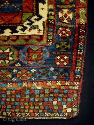 Kurd Bagface
Size: 58x68cm (1.9x2.3ft)
Natural colors, made in circa 1910, there is an old repair at the top right corner.              