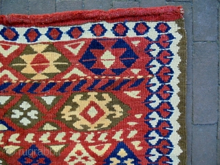 Monastir/Kurdish Kelim Bagface
Size: 75x66cm
Natural colors, made in period 1910, there is old repair                    