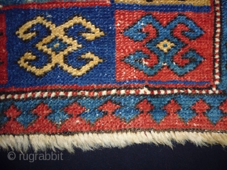 Interesting Collector Caucasian Mafrash
Size: 53x56cm (1.8x1.9ft)
Natural colors, made in circa 1910
                      