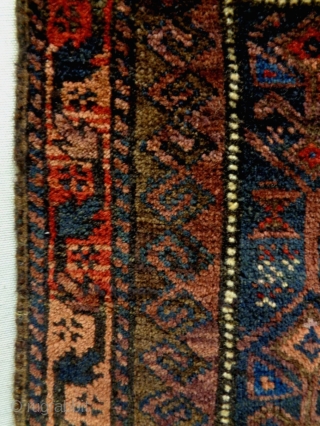 Baluch bagface
Size: 61x51cm
Natural colors (except one color is faded), made in circa 1910/20                    