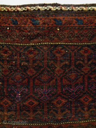 Baluch bagface
Size: 61x51cm
Natural colors (except one color is faded), made in circa 1910/20                    