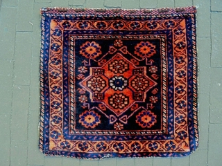 Rare Pattern Baluch Bagface
Size: 58x54cn
Made in period 1910, there are three old repairs.                    