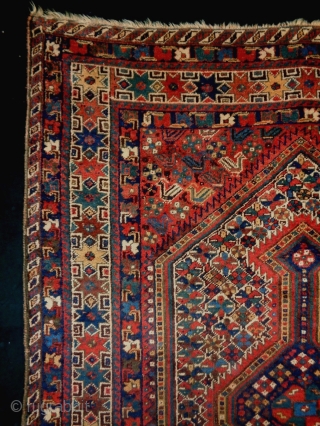 Kashkuli/Qasqhay
Size: 150x196cm (5.0x6.5ft)
Natural colors, wool on wool, made in circa 1910/20                      