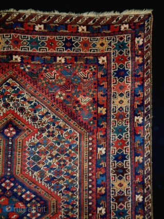 Kashkuli/Qasqhay
Size: 150x196cm (5.0x6.5ft)
Natural colors, wool on wool, made in circa 1910/20                      