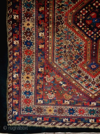 Kashkuli/Qasqhay
Size: 150x196cm (5.0x6.5ft)
Natural colors, wool on wool, made in circa 1910/20                      