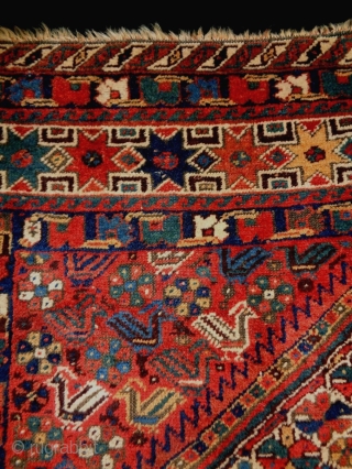 Kashkuli/Qasqhay
Size: 150x196cm (5.0x6.5ft)
Natural colors, wool on wool, made in circa 1910/20                      