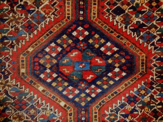 Kashkuli/Qasqhay
Size: 150x196cm (5.0x6.5ft)
Natural colors, wool on wool, made in circa 1910/20                      