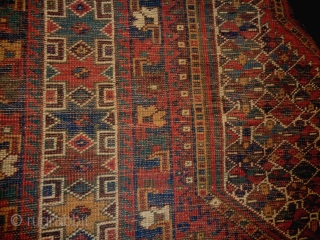 Kashkuli/Qasqhay
Size: 150x196cm (5.0x6.5ft)
Natural colors, wool on wool, made in circa 1910/20                      