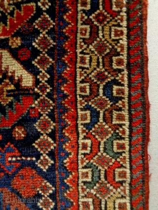 Kurdish Bagface
Size: 65x63cm
Natural colors (except the red color is probably not natural), made in circa 1910/20                 