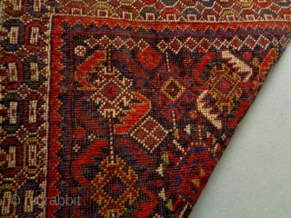 Kurdish Bagface
Size: 65x63cm
Natural colors (except the red color is probably not natural), made in circa 1910/20                 