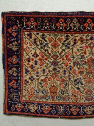 Afshar
Size: 77x47cm
Natural colors, made in circa 1910, there is a stitch at the middle (see picture 5).                