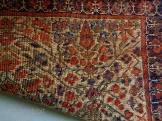 Afshar
Size: 77x47cm
Natural colors, made in circa 1910, there is a stitch at the middle (see picture 5).                