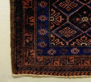 Baluch
Size: 73x72cm
Natural colors (except the red color is a little bit faded), made in circa 1910/20                 