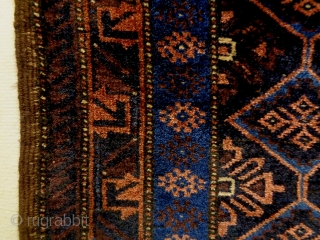 Baluch
Size: 73x72cm
Natural colors (except the red color is a little bit faded), made in circa 1910/20                 