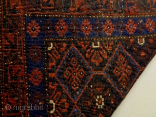 Baluch
Size: 73x72cm
Natural colors (except the red color is a little bit faded), made in circa 1910/20                 